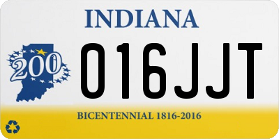 IN license plate 016JJT