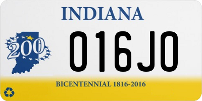 IN license plate 016JO