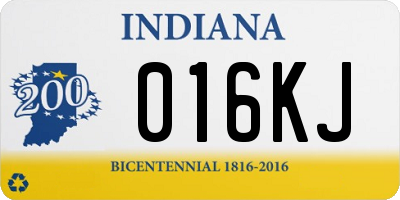 IN license plate 016KJ