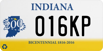 IN license plate 016KP