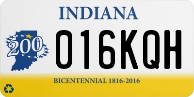 IN license plate 016KQH