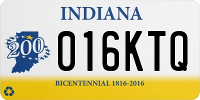 IN license plate 016KTQ