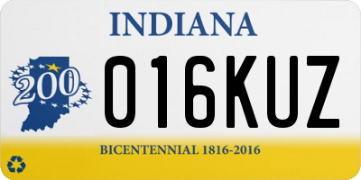 IN license plate 016KUZ