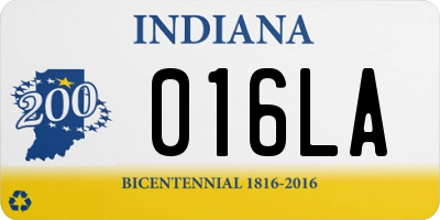 IN license plate 016LA