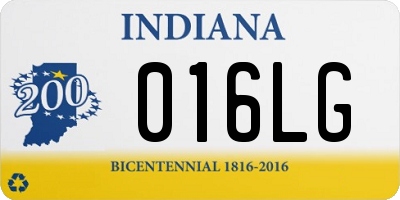 IN license plate 016LG