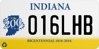 IN license plate 016LHB