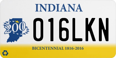 IN license plate 016LKN