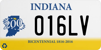 IN license plate 016LV