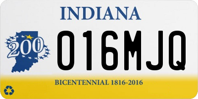 IN license plate 016MJQ