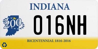 IN license plate 016NH