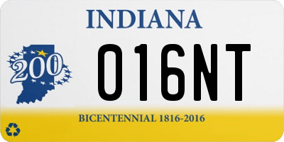 IN license plate 016NT