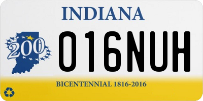 IN license plate 016NUH