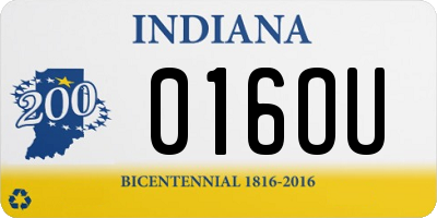 IN license plate 016OU