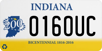 IN license plate 016OUC