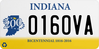 IN license plate 016OVA