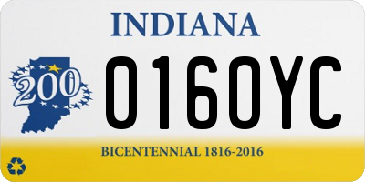 IN license plate 016OYC