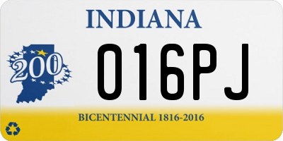 IN license plate 016PJ