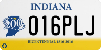 IN license plate 016PLJ