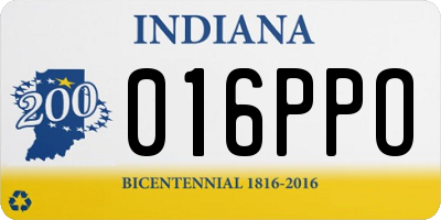 IN license plate 016PPO