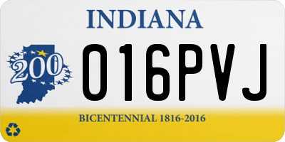 IN license plate 016PVJ