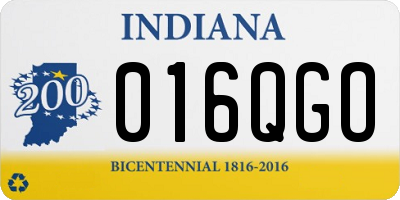 IN license plate 016QGO