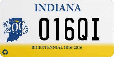 IN license plate 016QI