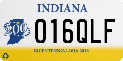 IN license plate 016QLF