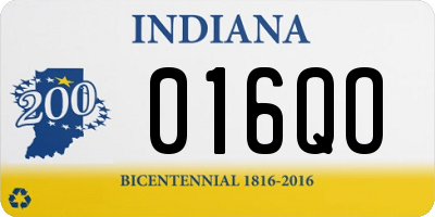 IN license plate 016QO