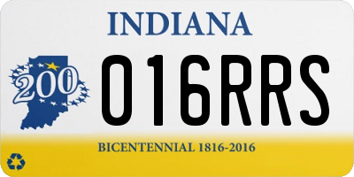 IN license plate 016RRS