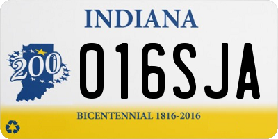 IN license plate 016SJA