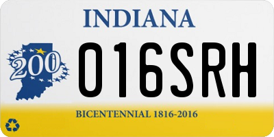 IN license plate 016SRH