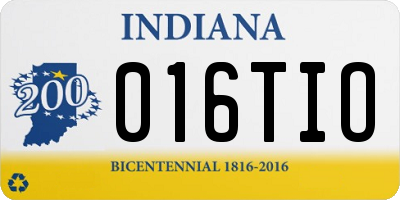 IN license plate 016TIO
