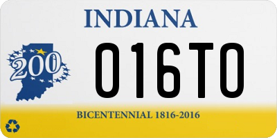 IN license plate 016TO