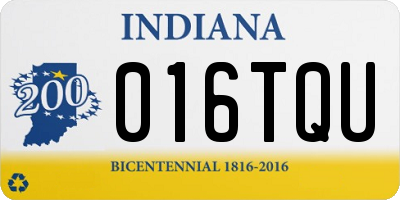 IN license plate 016TQU