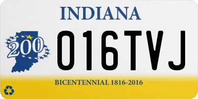 IN license plate 016TVJ