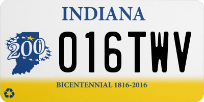 IN license plate 016TWV