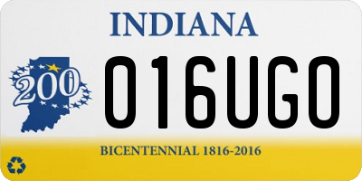 IN license plate 016UGO
