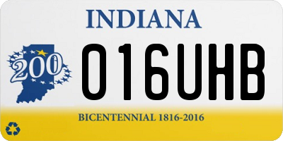 IN license plate 016UHB