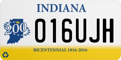 IN license plate 016UJH