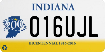 IN license plate 016UJL