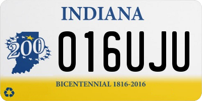 IN license plate 016UJU