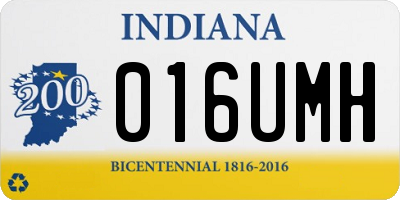 IN license plate 016UMH