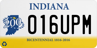 IN license plate 016UPM