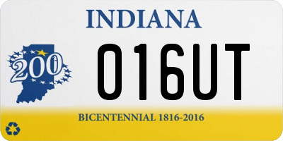 IN license plate 016UT