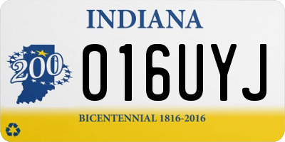 IN license plate 016UYJ