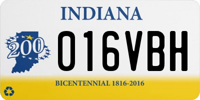 IN license plate 016VBH