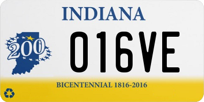 IN license plate 016VE