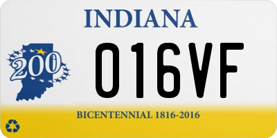 IN license plate 016VF