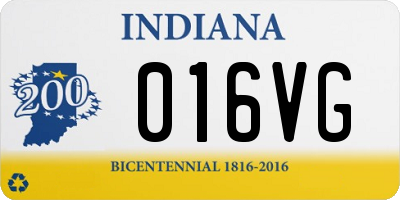 IN license plate 016VG