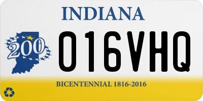 IN license plate 016VHQ